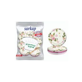Sarkap Hijyenik Paketli Pembe Güllü 82 mm 10 Adet Kavanoz Kapağı