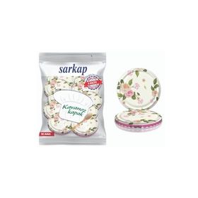 Sarkap Hijyenik Paketli Pembe Güllü 82 mm 10 Adet Kavanoz Kapağı