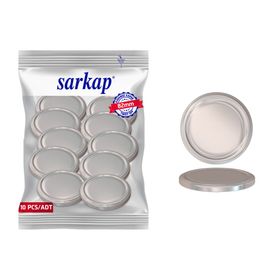 Sarkap Hijyenik Paketli Silver 82 mm 10 Adet Kavanoz Kapağı