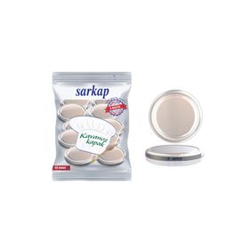 Sarkap Hijyenik Paketli Silver 82 mm 10 Adet Kavanoz Kapağı