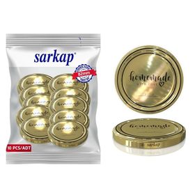 Sarkap Homemade 10 Adet 82 mm Hijyenik Paketli Kavanoz Kapağı