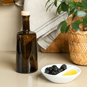 Sarkap Odessa 500 ml Kapaklı Cam Zeytinyağ Şişesi Yağdanlık