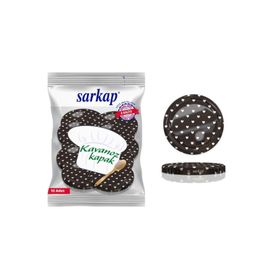 Sarkap Siyah Kalpli 10 Adet 82 mm Hijyenik Paketli Kavanoz Kapağı