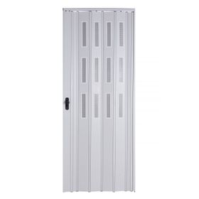 Sarpaş 102x220 Beyaz Camlı 12 mm Katlanır Pvc Akordiyon Kapı