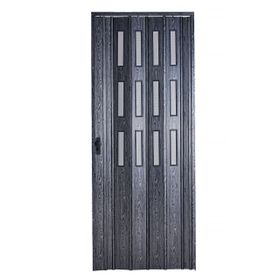 Sarpaş 132x220 Karaağaç Camlı 12 mm Katlanır Pvc Akordiyon Kapı