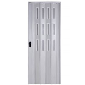 Sarpaş Akçaağaç Camlı 12 mm Katlanır Akordeon Pvc 117x189 cm Akordiyon Kapı