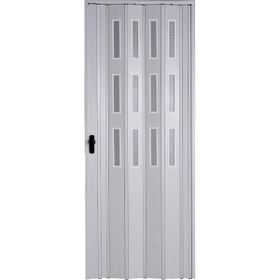 Sarpaş Akçaağaç Camlı 12 mm Katlanır Akordeon Pvc 117x244 cm Akordiyon Kapı