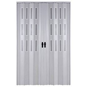 Sarpaş Akçaağaç Camlı Çift Açılım Katlanır Pvc 132x215 cm 12 mm Akordiyon Kapı