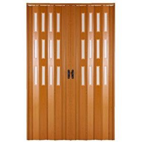 Sarpaş Akçaağaç Camsız Çift Açılım Katlanır Pvc 147x196 cm Akordiyon Kapı