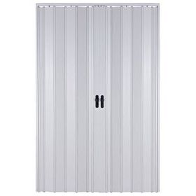 Sarpaş Beyaz Camsız Çift Açılım Katlanır Pvc 132x240 cm Akordiyon Kapı