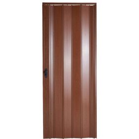 Sarpaş Ceviz Camsız 12 mm Katlanır Akordeon Pvc 117x228 cm Akordiyon Kapı