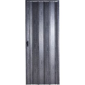 Sarpaş Karaağaç Camlı Çift Açılım Katlanır Pvc 132x230 cm Akordiyon Kapı