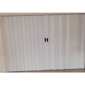 Sarpaş Katlanır Akordiyon Pvc Kapı Camsız Çift Açılım Beyaz 147 x 203 cm