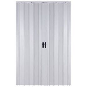 Sarpaş Katlanır Akordiyon Pvc Tek Kapı Camlı - 147 x 203 - Beyaz - 147 x 203 cm