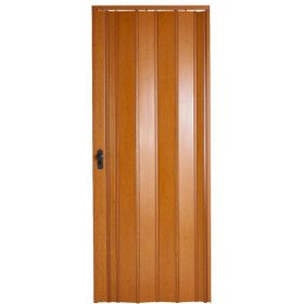 Sarpaş Katlanır Akordiyon Pvc Tek Kapı Camsız 132 x 213 cm Akçaağaç