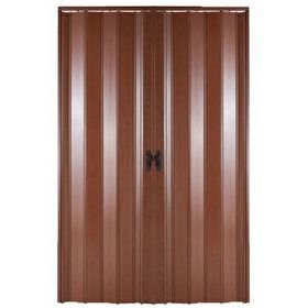 Sarpaş Katlanır Pvc Camlı Ceviz Tek 147x209 cm Akordiyon Kapı