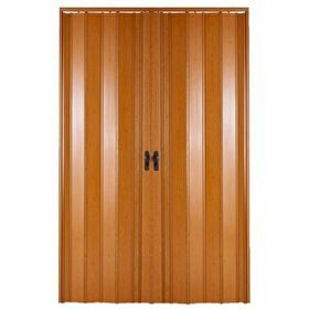 Sarpaş Meşe Camsız Çift Açılım Katlanır Pvc 147x199 cm Akordiyon Kapı