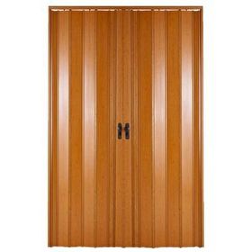 Sarpaş Meşe Camsız Çift Açılım Katlanır Pvc 147x202 cm Akordiyon Kapı