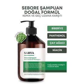 Sarya Sebore Anti Dandruff Kepek Karşıtı 500 ml Kuru ve Normal Saçlar Şampuan