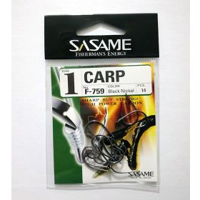Sasame Carp F-759 Serisi Siyah N2 Olta İğnesi