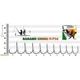 Sasame Chinu F-714 Serisi Siyah N5 Olta İğnesi