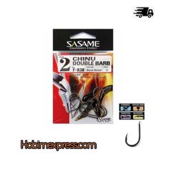Sasame F-838 Chinu Double Barb Black Nickel İğne