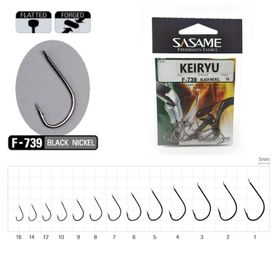 Sasame Keiryu F-739 Serisi Siyah N1 Olta İğnesi