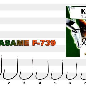 Sasame Keiryu F-739 Serisi Siyah N3 Olta İğnesi
