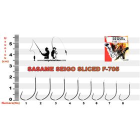 Sasame Seigo F-705 Sliced Serisi 3-0 Olta İğnesi