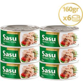 Sasu Akdeniz Usulü 160 gr Ton Balığı (6 adet)