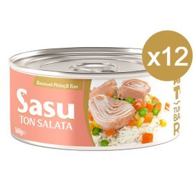 Sasu Basmati Pirinçli 160 gr İri Parça Ton Salata (2 adet)
