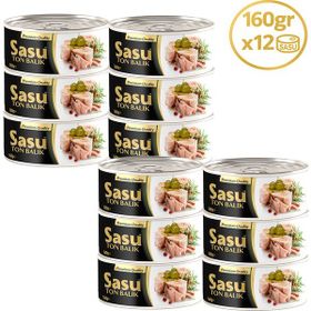 Sasu Zeytinyağlı 160 gr Ton Balığı (2 adet)