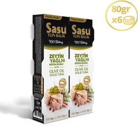 Sasu Zeytinyağlı 80 gr Ton Balığı (3 adet)