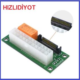 Sata Molex ADD2PSU ATX Sata Molex 24 Pin Güç Kaynağı Bağlantı Adaptörü