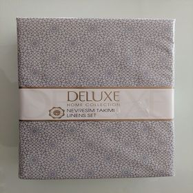 Saten Deluxe Gri Çift Kişilik Nevresim Takımı