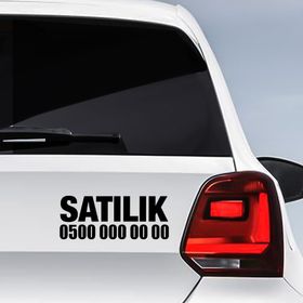 Satılık Araç Oto Sticker