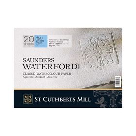 Saunders Waterford Cold Pressed 20 Yaprak 300 gr 23x31 cm High White Blok