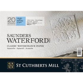Saunders Waterford Cold Pressed 20 Yaprak 300 gr 23x31 cm High White Blok