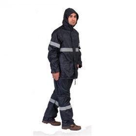 Savage 11010 Lacivert-Fosforlu Imperteks Takım Yağmurluk
