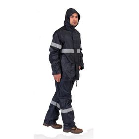 Savage 11010 Lacivert-Fosforlu Imperteks Takım Yağmurluk