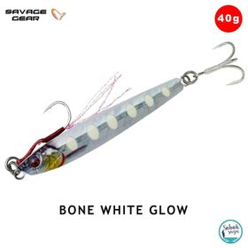 Savage Gear 3d Jig Minnow 40 gr Jig Bone White Glow Suni Yem