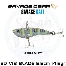 Savage Gear 3D Minnow Vib Blade 5.5 cm 14.5 gr Zebra Glow Suni Balık Yemi