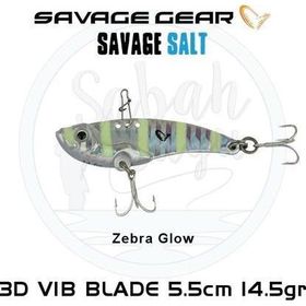 Savage Gear 3D Minnow Vib Blade 5.5 cm 14.5 gr Zebra Glow Suni Balık Yemi