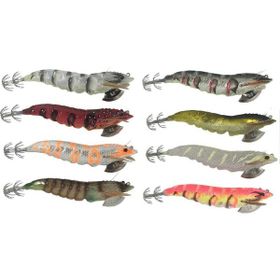 Savage Gear 3D Shirimp Egi Jig Cloth Olive Glow 7.5 cm 14 gr Suni Yem