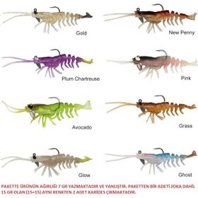 Savage Gear 3D Shrimp RTF 9 cm 15 gr 2 Adet Silikon Karides Yem