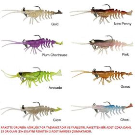 Savage Gear 3D Shrimp RTF 9 cm 15 gr 2 Adet Silikon Karides Yem