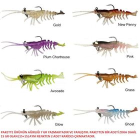 Savage Gear 3D Shrimp RTF 9 cm 15 gr 2 Adet Silikon Karides Yem