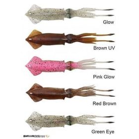 Savage Gear 3D TPE Swim Squid 125 mm 25 gr 2 Adet Red Brown Suni Yem
