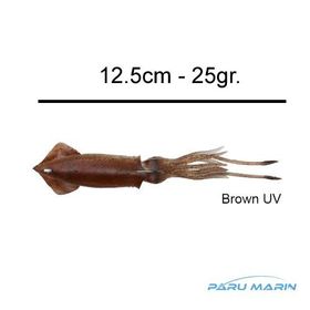Savage Gear 3D TPE Swim Squid 125 mm 25 gr Suni Kalamar Brown UV Suni Yem