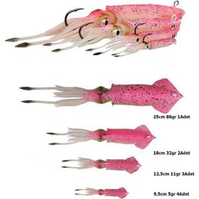 Savage Gear 3D TPE Swim Squid 9,5 cm 10 gr 2 Adet Silikon Yem